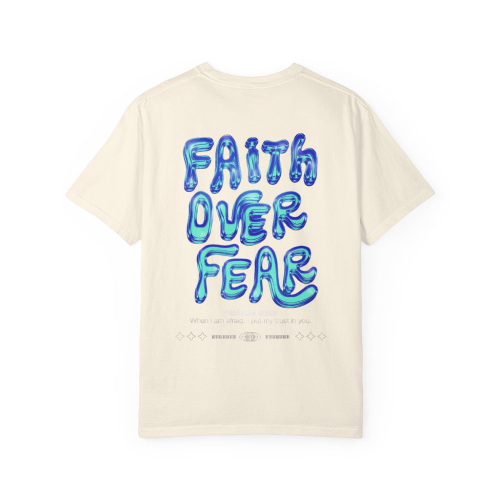 Faith Over Fear T-Shirt — 'DRIVN' Graphic Unisex Garment-Dyed Tee