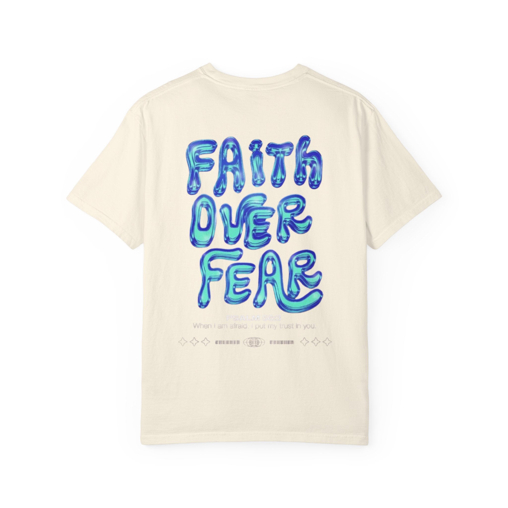 Faith Over Fear T-Shirt — 'DRIVN' Graphic Unisex Garment-Dyed Tee