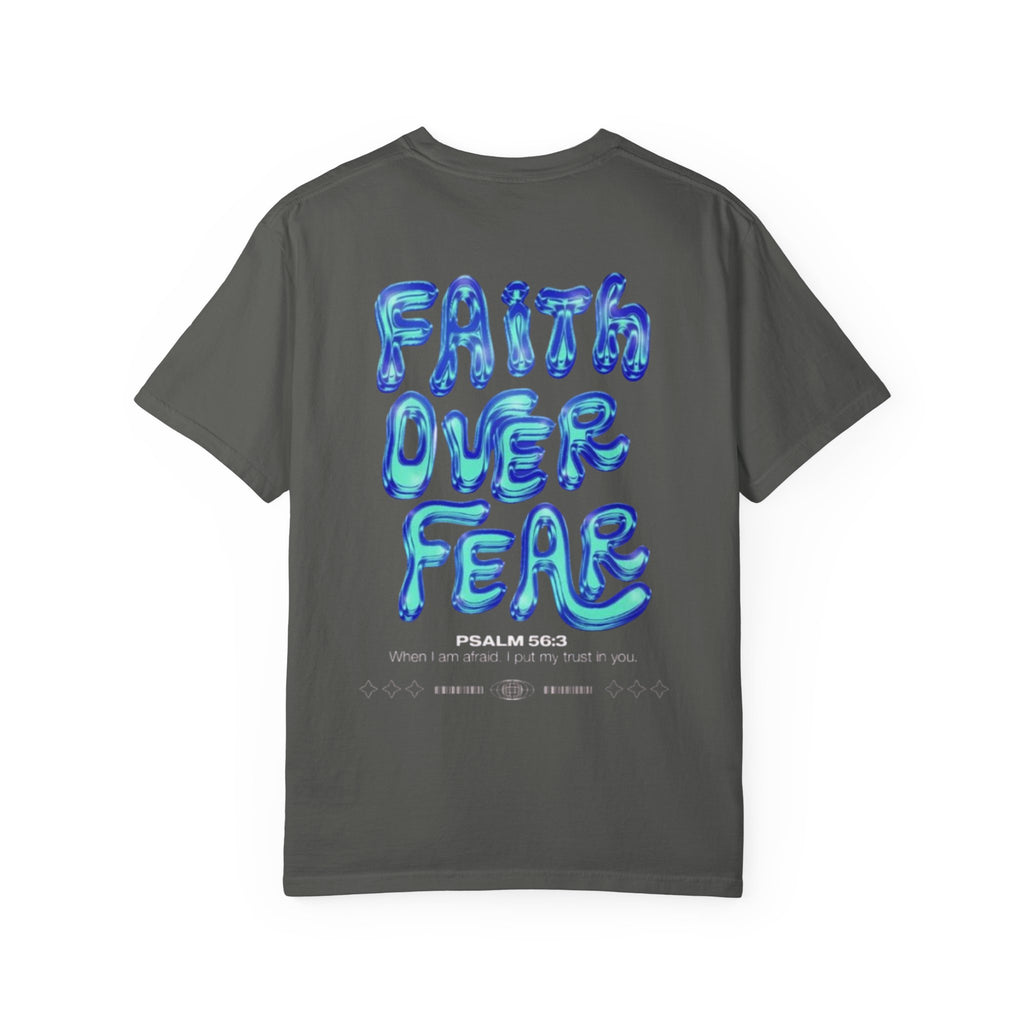 Faith Over Fear T-Shirt — 'DRIVN' Graphic Unisex Garment-Dyed Tee