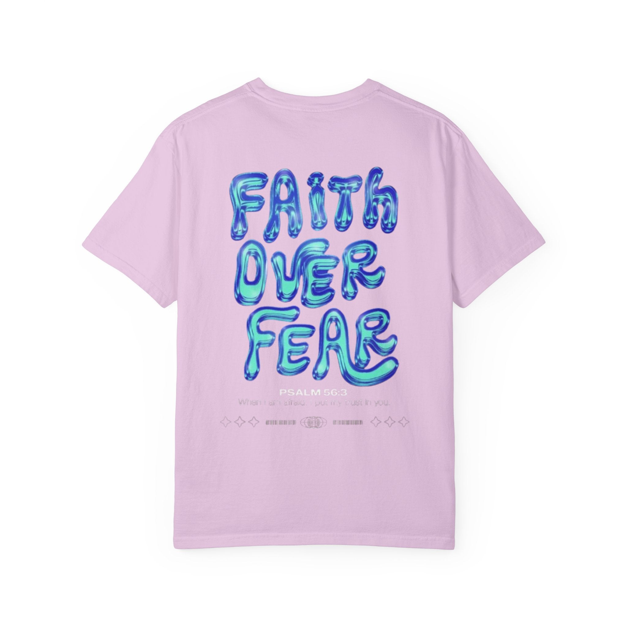 Faith Over Fear T-Shirt — 'DRIVN' Graphic Unisex Garment-Dyed Tee