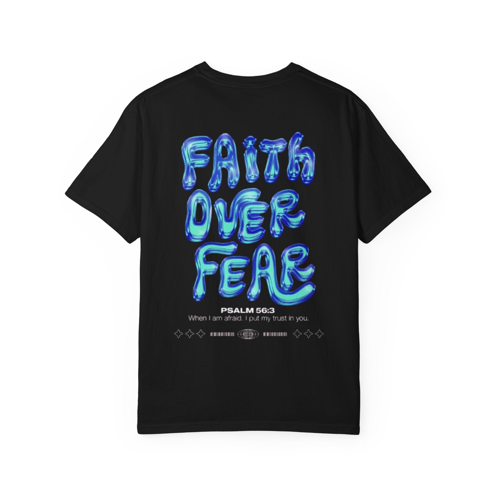 Faith Over Fear T-Shirt — 'DRIVN' Graphic Unisex Garment-Dyed Tee