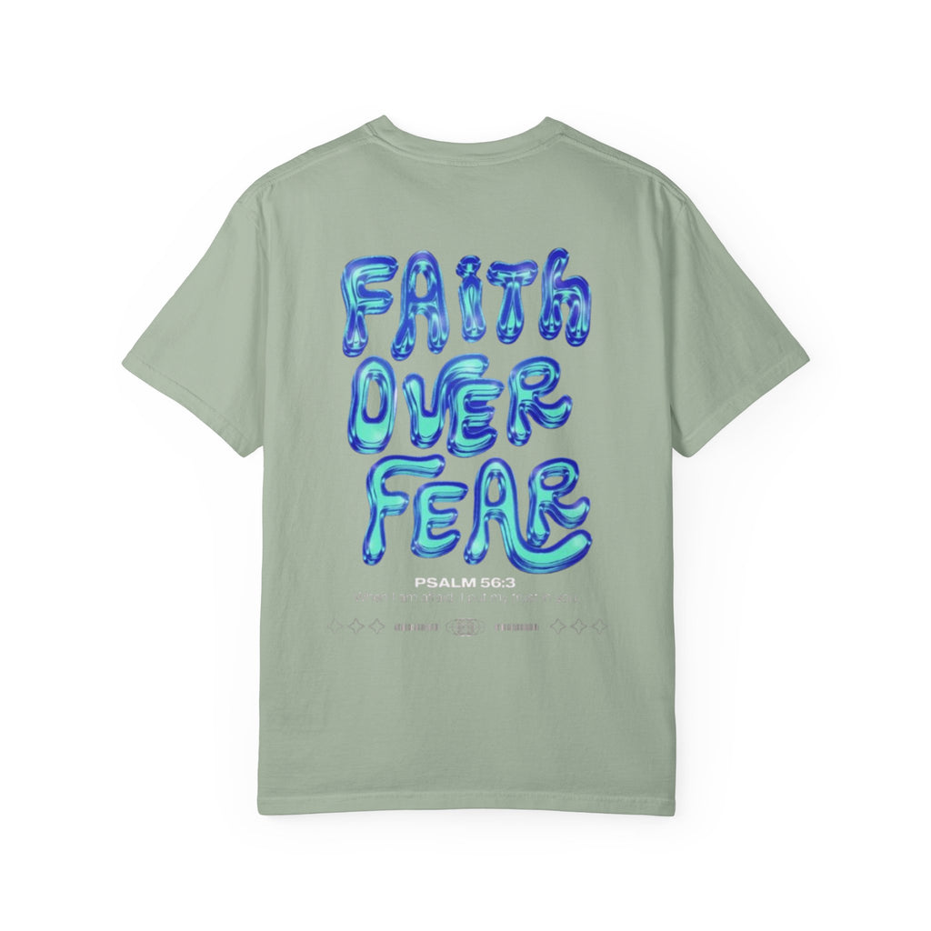 Faith Over Fear T-Shirt — 'DRIVN' Graphic Unisex Garment-Dyed Tee