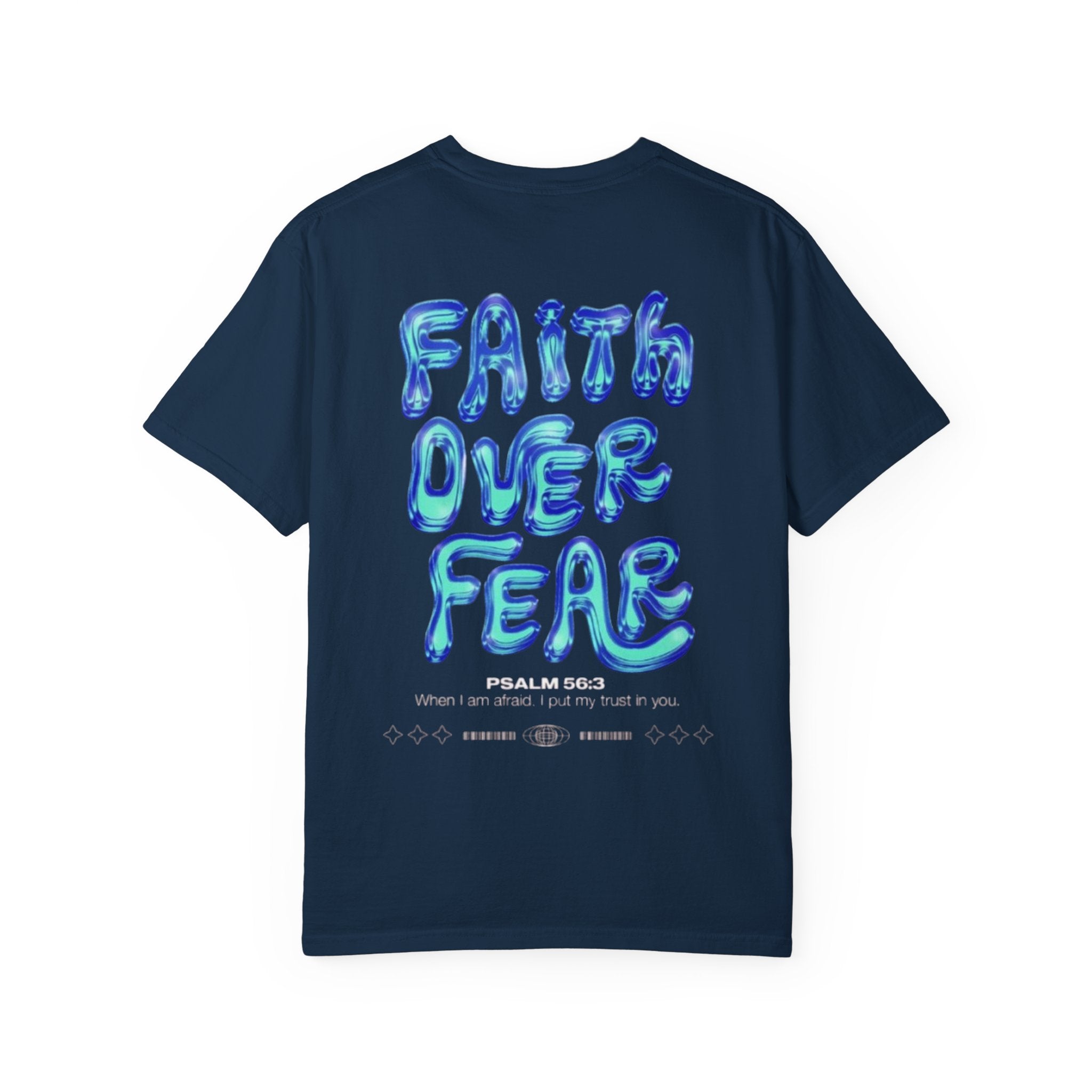 Faith Over Fear T-Shirt — 'DRIVN' Graphic Unisex Garment-Dyed Tee