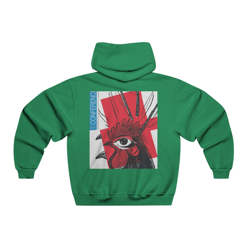 Rooster Eye Graphic Hoodie — Retro Punk Streetwear Sweatshirt
