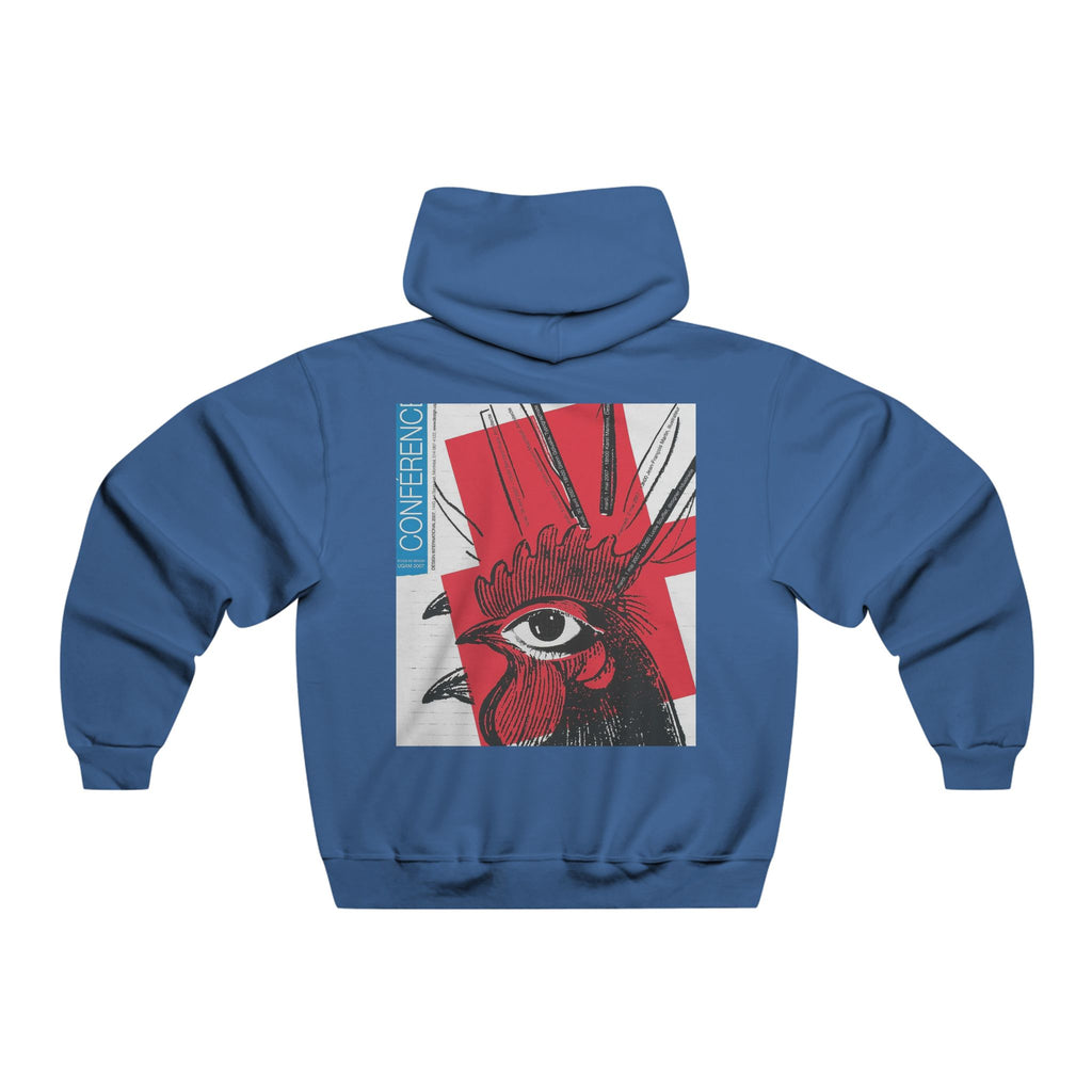 Rooster Eye Graphic Hoodie — Retro Punk Streetwear Sweatshirt