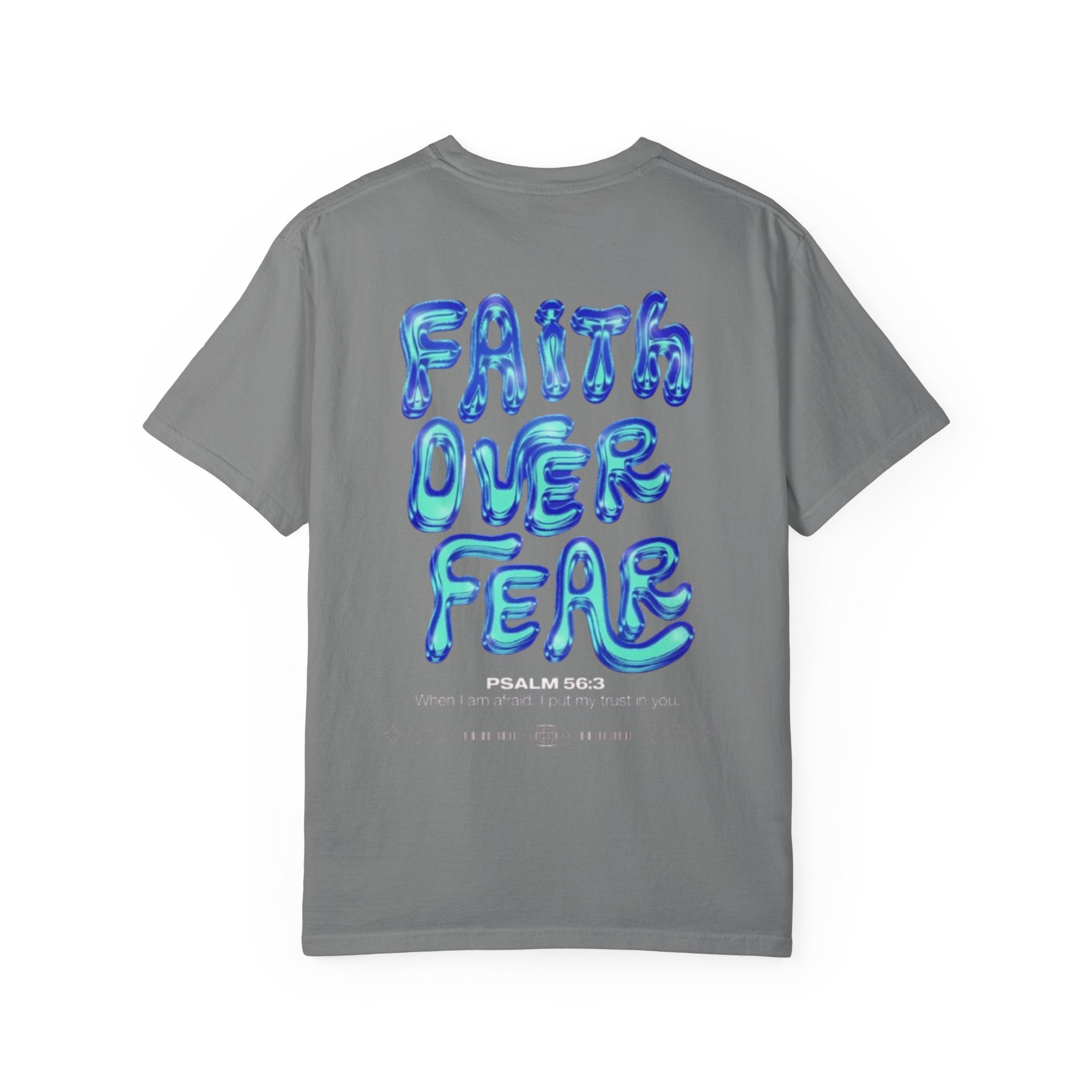 Faith Over Fear T-Shirt — 'DRIVN' Graphic Unisex Garment-Dyed Tee