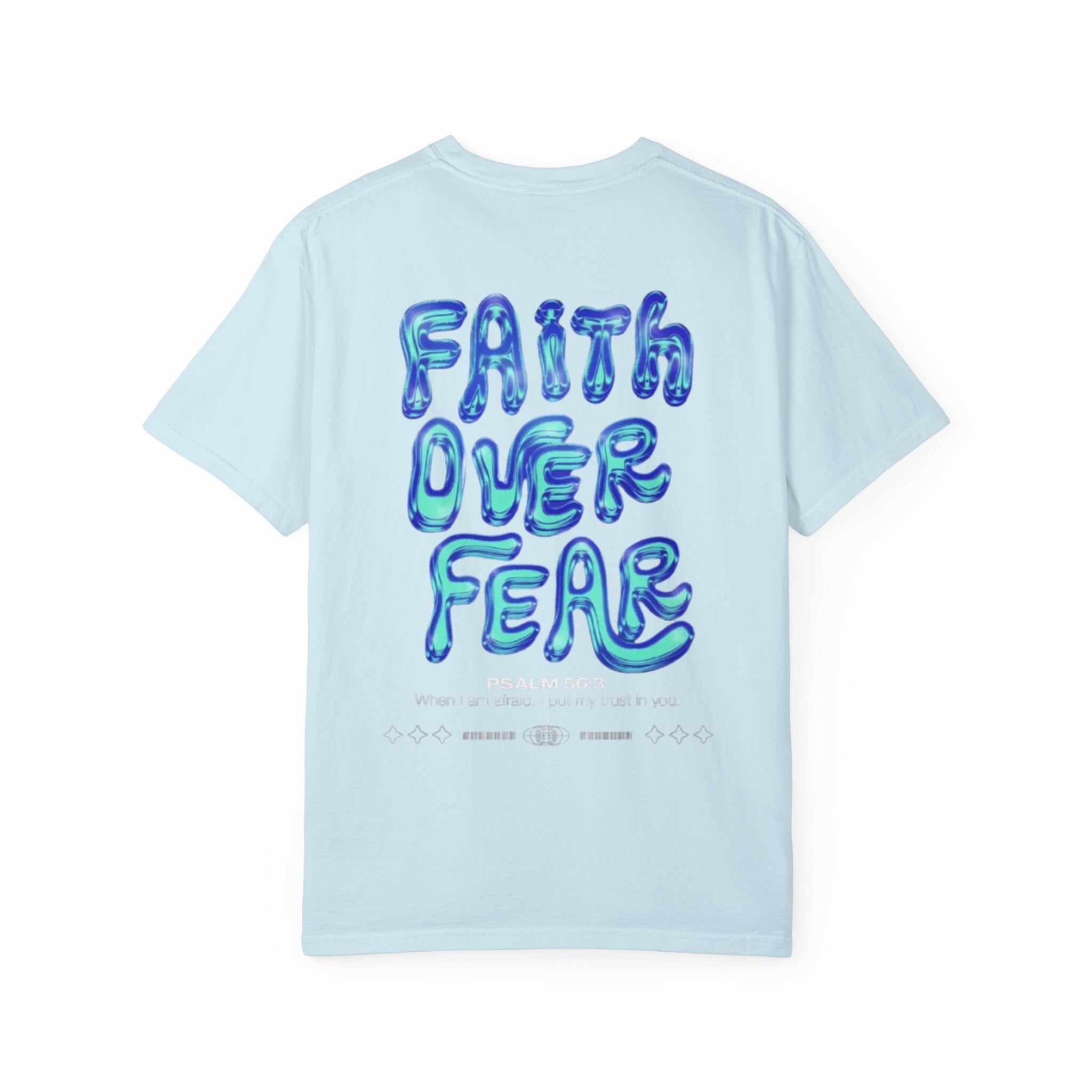 Faith Over Fear T-Shirt — 'DRIVN' Graphic Unisex Garment-Dyed Tee