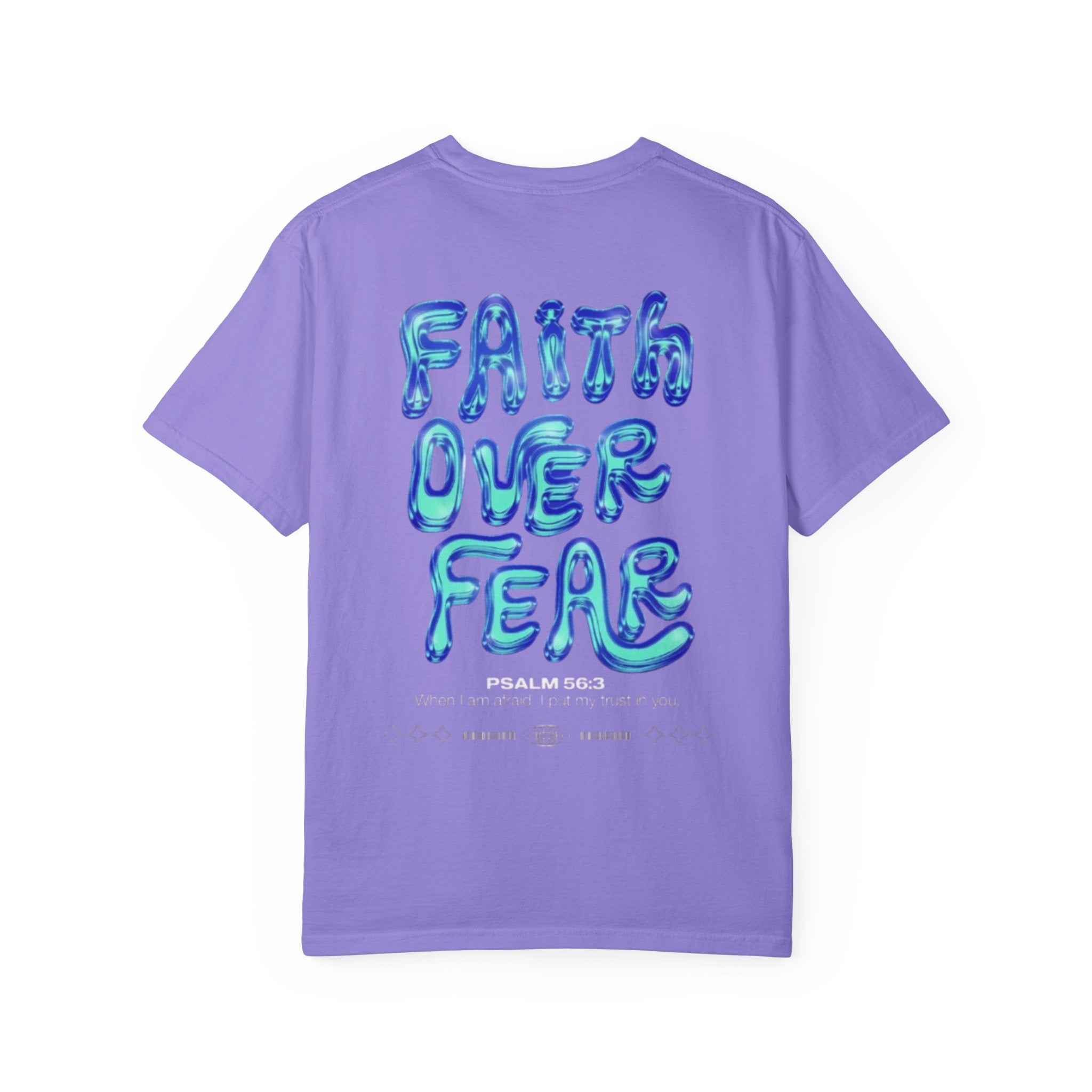 Faith Over Fear T-Shirt — 'DRIVN' Graphic Unisex Garment-Dyed Tee